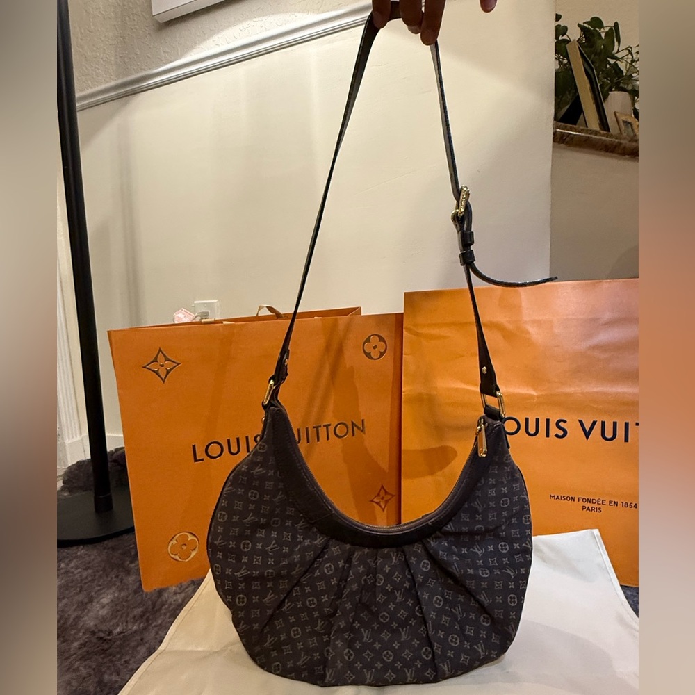 Louis Vuitton Monogram Idylle Rhapsodie Hobo shoulder bag in the "Encre" color - Picture 4 of 12